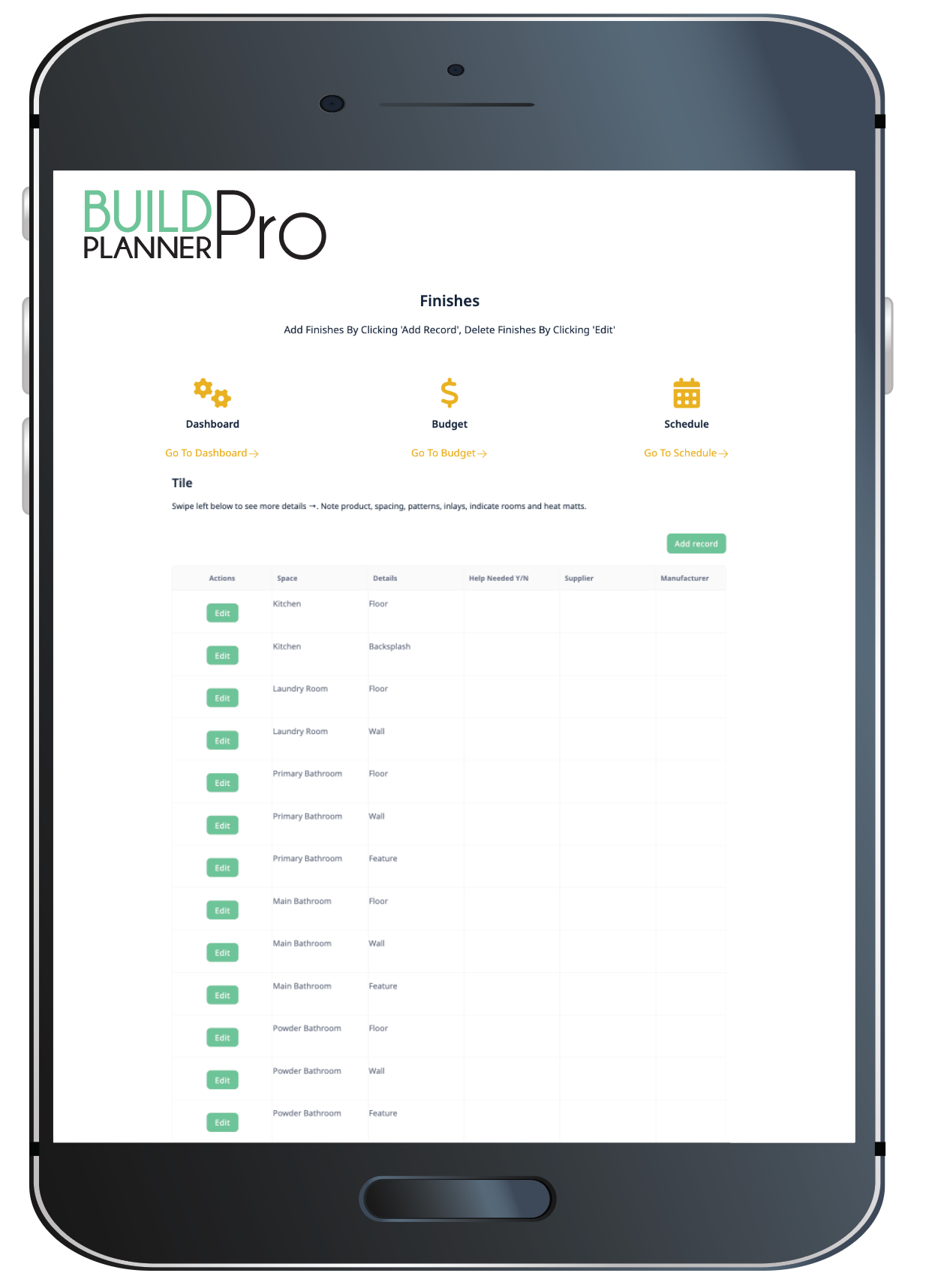 Build Planner Pro Customizable Building and Renovation Planner - for North America